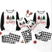 NEW Family Matching Christmas Pajama Sets Christmastree Top Pants 2PCS Christmas PJs Bodysuits