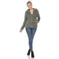 thumbnail image 4 of White Mark Women's Hooded Sherpa Jacket, 4 of 6