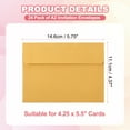 thumbnail image 2 of Uxcell 24ack A2 Envelopes, Self Seal Lemon Yellow Invitation Envelopes for Postcard Wedding Cards, 2 of 6