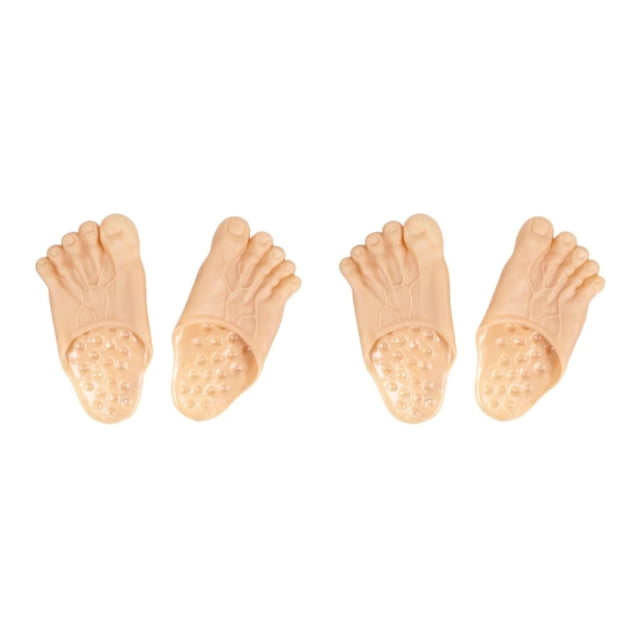 Bearachild Pantuflas divertidas de pies desnudos de aplicación amplia de color de piel, ya sea que esté descansando en casa o asistiendo al color de piel 2piezas