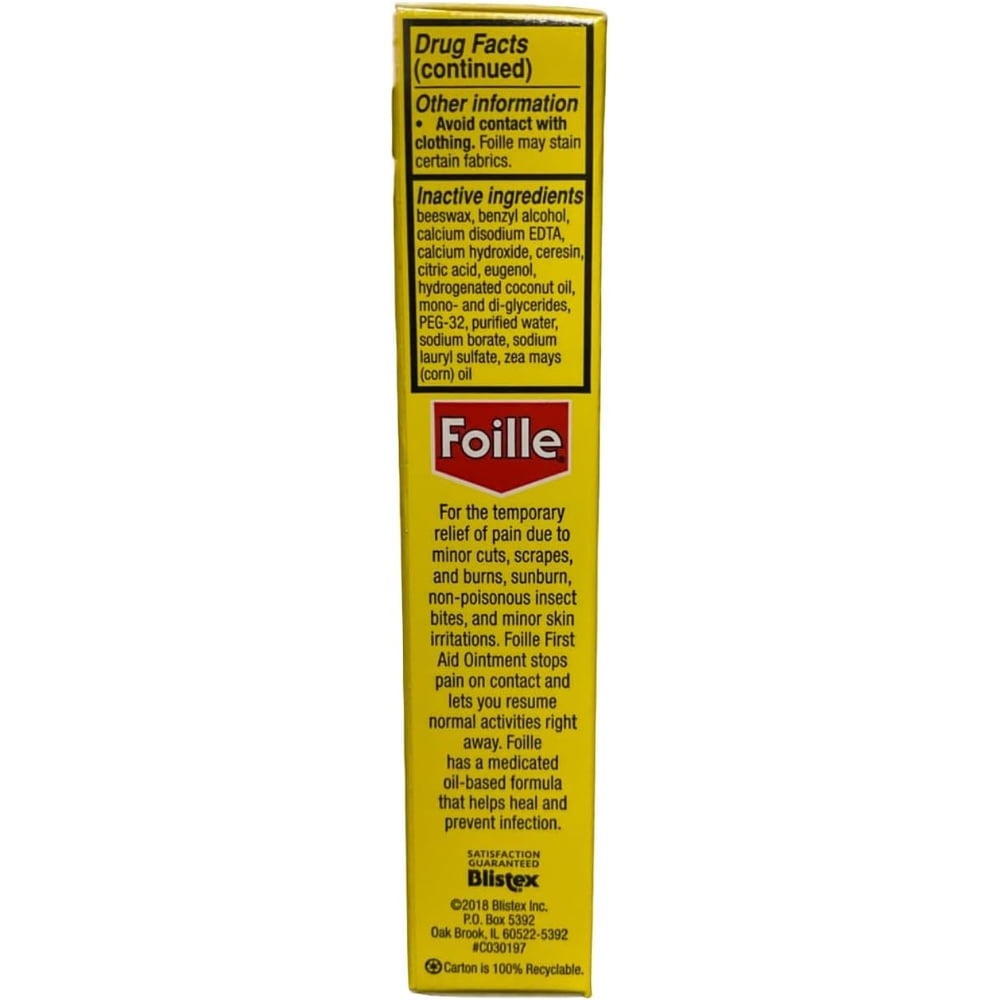 Foille Medicated First Aid Ointment - 1 oz