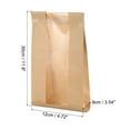 thumbnail image 2 of 100pcs Bakery Bags with Window, Tin Tie Tab Lock Bags, Kraft Paper Bags for Cookies (Brown 11.8x4.7inch), 2 of 7