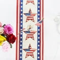 thumbnail image 3 of 4th of July Table Runner Decorations for Home Patriotic Memorial Independence Day Decoration Linen Table Runners 13x72inch, 3 of 5