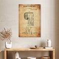 thumbnail image 2 of Elephant Stock Toilet Paper Roll Patent Wall Art - Vertical Canvas Wall Art - Bathroom Wall Decor - Patent Canvas - Black And Yellow Decor - 24" x 36", 2 of 4