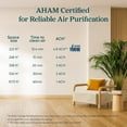 thumbnail image 7 of Air Purifier for Home Allergies Pet Hair in Bedroom, Covers Up to 1073 ft² by 56W High Torque Motor, AHAM VERIFIDE, 3-in-1 Filter with HEPA Sleep Mode, Remove Dust Smoke Odor, Core300-P, 7 of 7