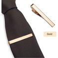 thumbnail image 5 of 3-pack tie pins for men, long models, tie pin set with square edges, tie pins in silver, gold and black, tie pin for wedding, 5 of 5