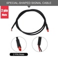 thumbnail image 2 of Ebike Shaped Connector 2 Pin Cable Waterproof Connector Signal line, 2 of 10