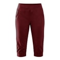thumbnail image 4 of Luvior Women’s High Waist Capri Yoga Pants – Stretchy Side Pocket Workout Leggings, Breathable Casual Fitness Bottoms for Daily Wear Red M, 4 of 4