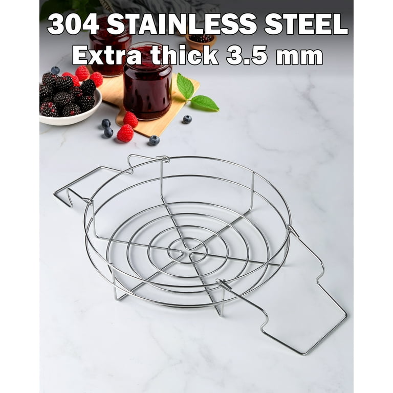 Cook N Home Water Bath Canner with Jar Rack Glass Lid Professional Stainless Steel Canning Pot 20 Quart with Stay Cool Handles Multiuse Pot