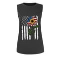 thumbnail image 4 of AnuirheiH American Flag Tank Tops for Women 4th of July Outfits Sleeveless Patriotic Shirts Summer Women American Flag Tank Tops USA Flag Stars Stripes Printed Sleeveless T-Shirt Tee Tops, 4 of 5