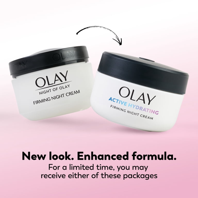 Olay Night of Olay Firming Night Cream Face Moisturizer, 1.9 oz photo 2