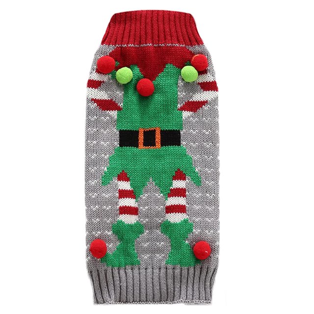 Suéter de Navidad para mascotas Ropa para mascotas Traje de Navidad Ropa de abrigo para mascotas de Navidad MFZFUKR CPB-US-FXT288-3
