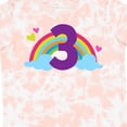 thumbnail image 4 of Inktastic 3rd Birthday Rainbow Number 3 Girls Toddler T-Shirt, 4 of 5