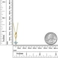 thumbnail image 6 of Gem Stone King 14K Yellow Gold Sky Blue Aquamarine and Lab Grown Diamond Pendant Necklace for Women | 0.53 Cttw | Gemstone March Birthstone | Princess 5MM | With 18 inch Chain, 6 of 6