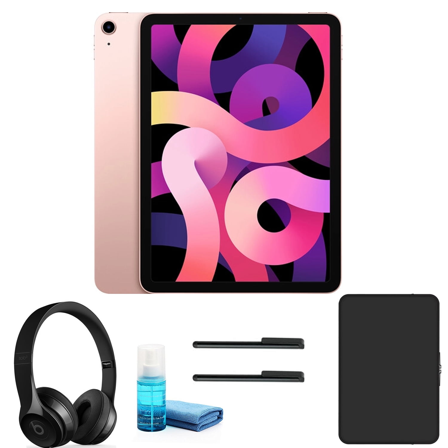 Apple iPad Air 10.9 Inch 64GB Wi Fi Only Rose Gold with Beats Solo3 Headphones New Open Box Walmart