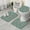 Pioneer Flower Floral-1, variant on Pioneer Flower Floral Print Pattern Bathroom Rugs Sets 3 Piece,Toilet Cover Set,Absorbent Non Slip Bathroom Mats Sets with U-Shaped Contour Rug Toilet Rug Set