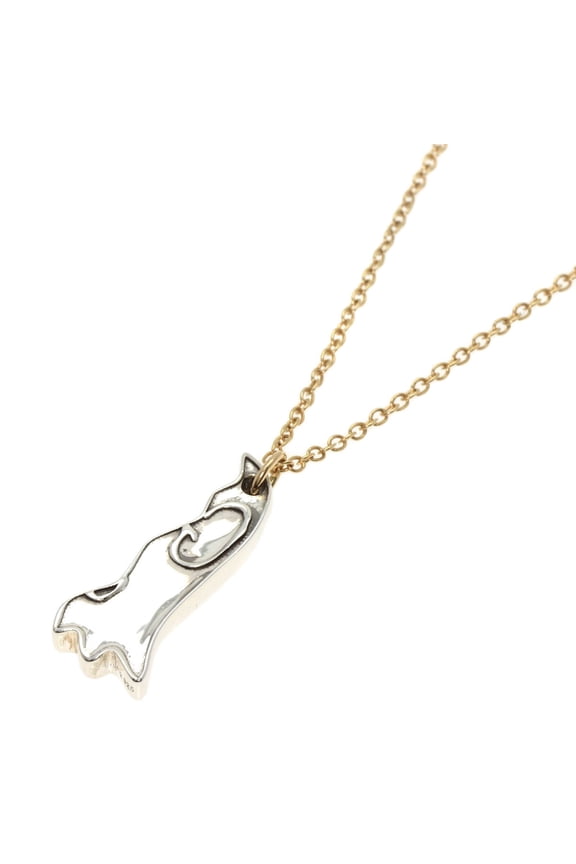 Pre-Owned Gucci GG Ghost Necklace (Single) Silver/18K Yellow Gold Women's GUCCI