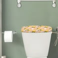 thumbnail image 2 of ZIATUBLE Lemon Floral Toilet Tank Dust Cover Universal Toilet Tank Lid Standard Toilet Tank Cover Set 2 Pack Easy to Install Toilet Tank Lids Covers for Bathroom Toilet Mat Protective Cover, 2 of 5