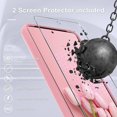 thumbnail image 5 of KOMI for Google Pixel 8 Pro Case, Silicone Phone Case with 2 Screen Protector, Soft Anti-Scratch Microfiber Lining, Full Body Shockproof Slim Cover Support Wireless Charging, Rose Pink, 5 of 5