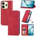 thumbnail image 1 of For Xiaomi Redmi Note 14 4G (163.25x76.55x8.16mm) Leather Case with Card Holder Magnetic Absorption, 1 of 5