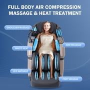 MassaMAX 4D Massage Chair, OTA Update & Electric Extendable Footrest, Zero Gravity, with Touch Screen, Quick Access Buttons