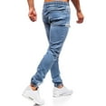 thumbnail image 3 of fvwitlyh Stacked Jeans Men Men's Skinny Black Stretch Ripped Tapered Leg, 3 of 5