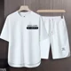 thumbnail image 3 of Conjuntos de chándal, camisetas gráficas, pantalones cortos, trajes para hombre, sudaderas, conjuntos estampados para hombre, nailon, marcas originales, conjunto coreano de dos piezas, 3 of 4