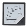 thumbnail image 3 of Needle Volt Panel, AC 0-500V Standard Design Square Analog Voltmeter  For Equipment, 3 of 8