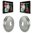 thumbnail image 1 of Genius Rear Coated Brake Drums Pair for Car Nissan Versa Sentra Cube KG-101404, 1 of 9