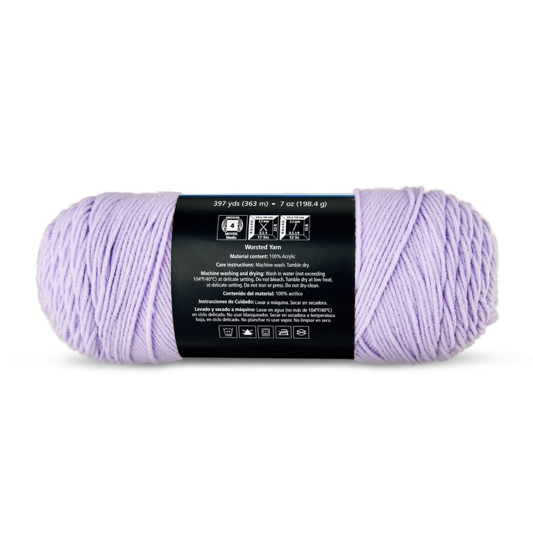 Mainstays Medium Acrylic Lovely Purple Yarn, 7 oz - Walmart.com