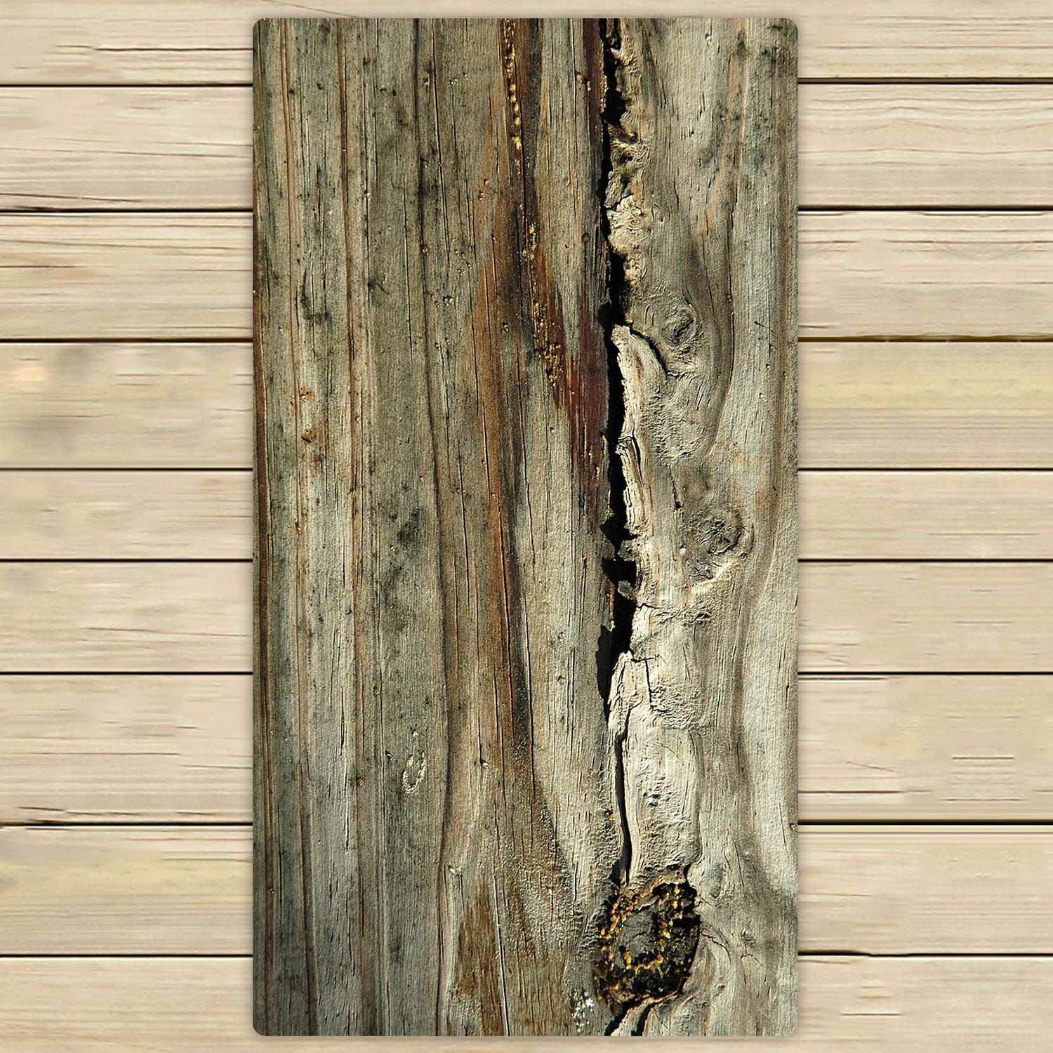 ZKGK Rustic Old Barn Wood Hand Towel Bath Towels Beach Towel For Home
