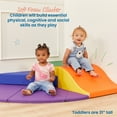 thumbnail image 3 of ECR4Kids SoftZone Adventurer's Summit Slide Climber, Foam Playset, Assorted, 4-Piece, 3 of 9