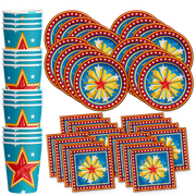 Mighty Woman Superhero Birthday Party Supplies Set Plates Napkins Cups Tableware Kit for 16