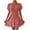 Red, variant on Summer Plus Size Dresses for Womens 2025 Fashion Sexy Fragmented Flower Tie Waist Wrapped Short Sleeved V-neck Dress