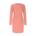 thumbnail image 4 of Women Knit Dress Puff Long Sleeve Sweater Dress for Fall Winter Stretch Slim Fit Bodycon Mini Short Dress, 4 of 6