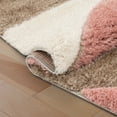thumbnail image 3 of Well Woven Walker Grey & Blush Pink Triangle Boxes Thick Soft Plush 3D Textured Shag Area Rug 8x10 (7'10" x 9'10"), 3 of 8