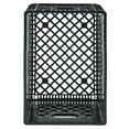 thumbnail image 2 of Juggernaut Storage 3-Pack 24-Quart Heavy-Duty Plastic Stackable Milk Crate Bins, Black, 2 of 8