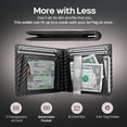 thumbnail image 4 of Minimalist Bifold RFID Blocking Smart Wallet with Air Tag Holder  Clip, 4 of 11