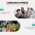thumbnail image 1 of TABLZONE Replacement Wind Instruments Accessories Trumpet Mouthpiece Golden 1Pack, 1 of 8