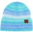 thumbnail image 3 of Conjunto de sombrero y bufanda de punto 2 en 1 para exteriores, cálido, teñido anudado, Kit de bufanda polar de Color degradado Unisex, conjunto de dos piezas de felpa y cambio de color, 3 of 5