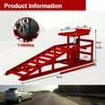 thumbnail image 2 of 2 Pack Hydraulic Car Ramps 5T 10000lbs Low Profile Car Lift Service Ramps Truck Trailer Garage,Height Hydraulic Vehicle Ramps, Lift Height 11.61-16.21 inches, 2 of 7