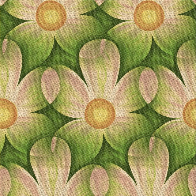 Ahgly Company Machine Washable Indoor Square Transitional Metallic Gold Area Rugs, 5' Square