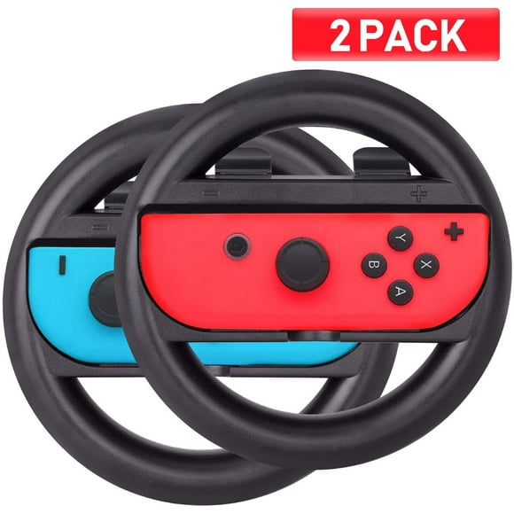 Steering wheels for Nintendo ABS plastic switch joycons and Mario Kart parties tournaments 2 PACK