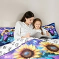 thumbnail image 5 of Manfei Cartoon Console Bedding Comforter Set,Modern Video Game Twin Comforter Sets,Countryside Floral Sunflower Bedding Set For Boys Teens,Super Cozy Room Decor Reversible,2 Pieces, 5 of 8
