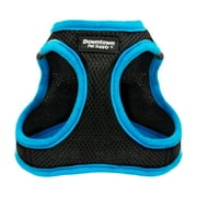 Downtown Pet Supply Step In Dog Harness No Pull, XX-Large, Black w/ Cobalt Blue Trim