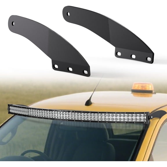 Nilight 50 inch Curved LED Light Bar Bracket Mounting Upper Windshield Roof Cab Brackets Compatible with Ford Ranger 1993-2011 Pickup 4-Door or 2-Door