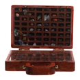 thumbnail image 1 of Wooden Stone Display Case with Compartments for Rock Collection and Storage Use Lightweight Compact, 1 of 5