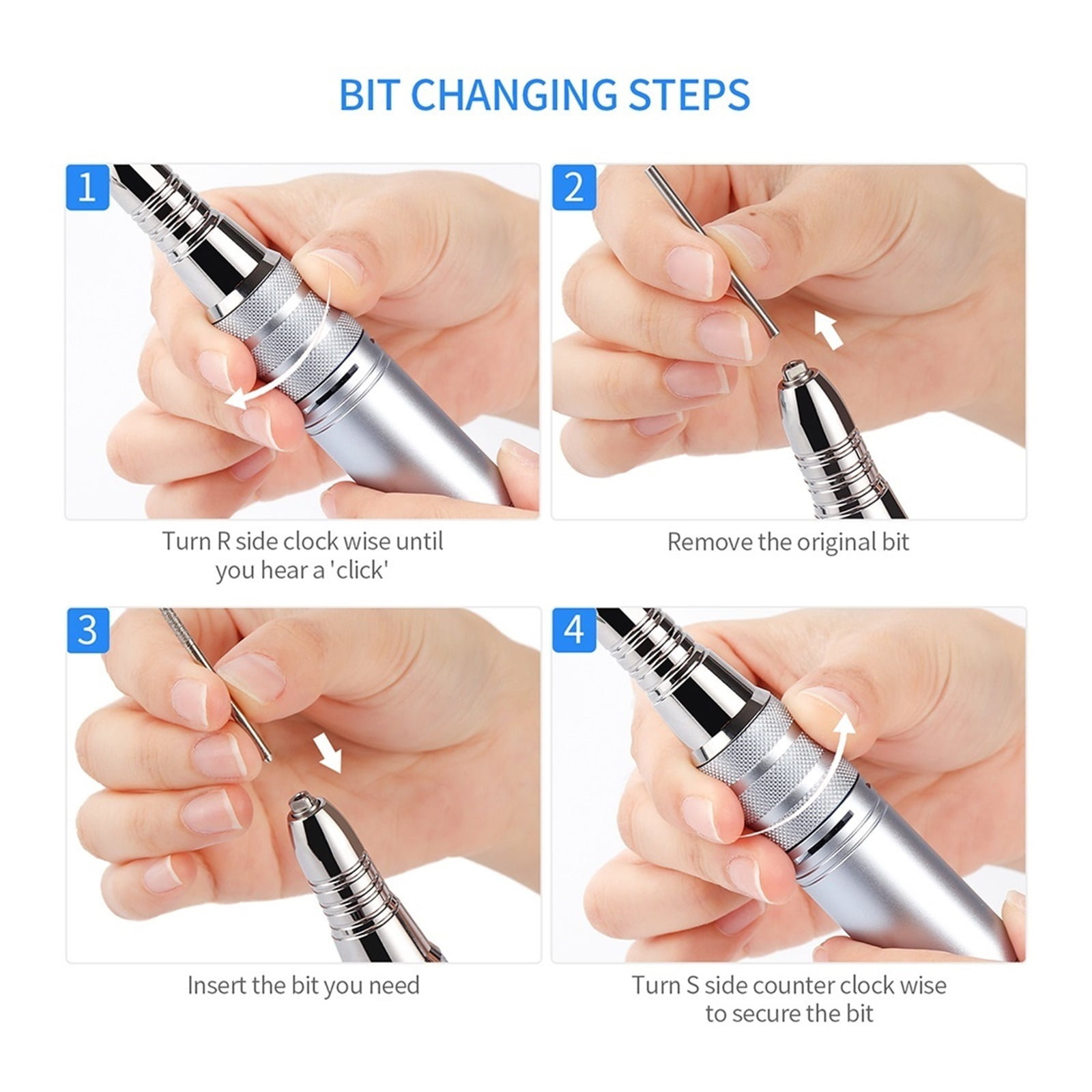 35000RPM Electric Nail Drill Machine, Manicure Nail Polisher For Gel Nail Removal Polishing Drill, Pedicure Nail Art Equipment ,Low Noise