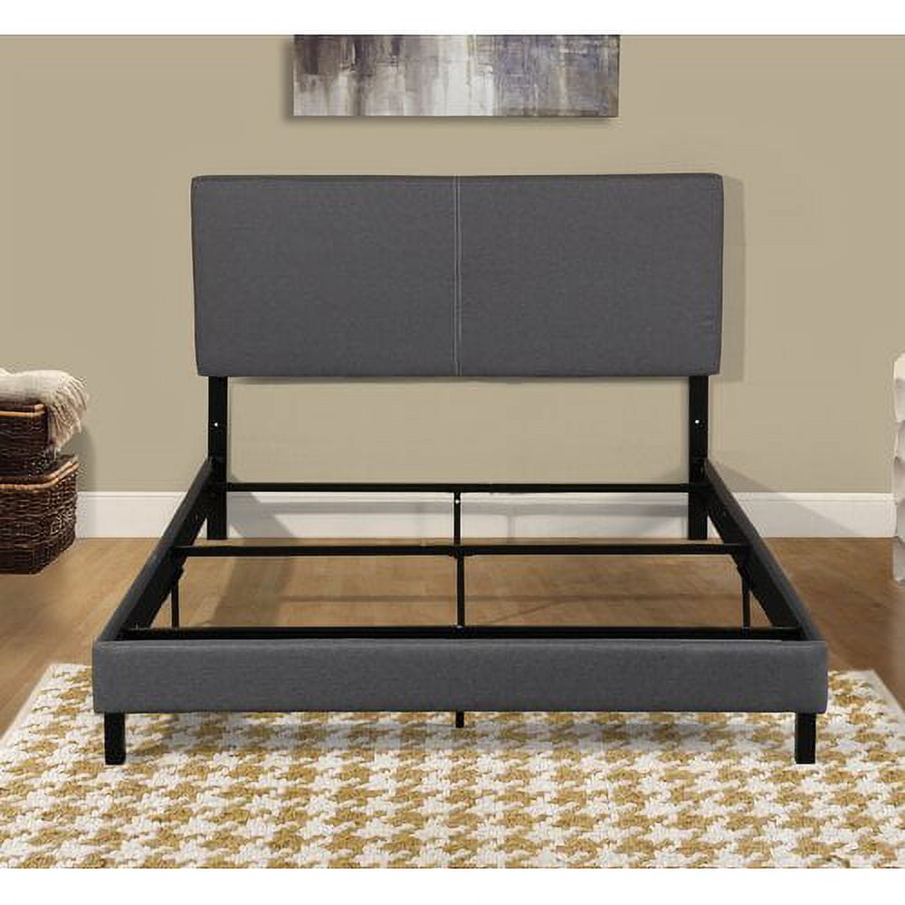Shunk Panel Upholstered Platform Bed-Twin