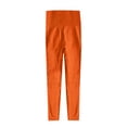 thumbnail image 5 of Dresfit Leggings Women Tummy Control Long Compression Trousers Summer 2026 Plus Size Yoga Athletic Pants Elastic Seamless Lounge Cropped Pants Orange S, 5 of 9